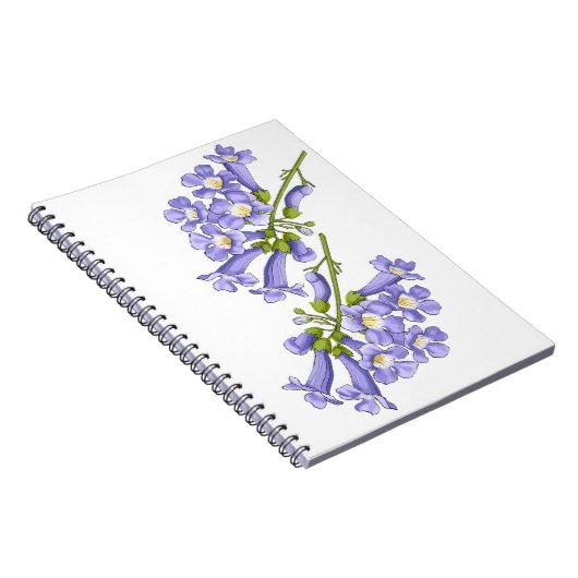 Flores do Brasil jacaranda Notizblock (Rechte Seite)