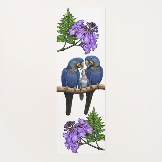 Flores do Brasil jacaranda Yogamatte (Rückseite)