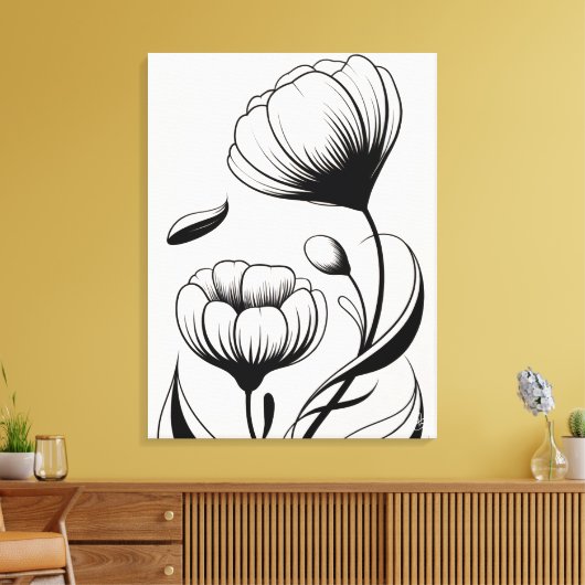 Flores do Silêncio Leinwanddruck (Insitu (Wohnzimmer))