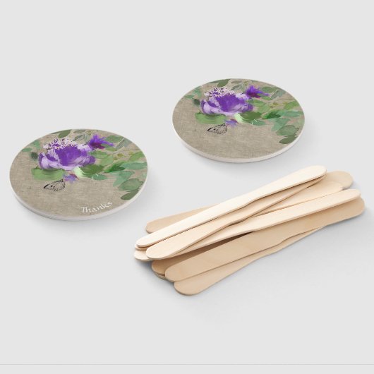 Flores elegantes violeta fächer (Non-assembled)