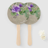 Flores elegantes violeta fächer (Vorne und Hinten)