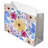 FLORES EN ACUARELA GROßE GESCHENKTÜTE (Rückseite Schrägansicht)