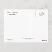 Flores en Aibonito Postkarte (Rückseite)