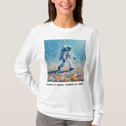 Flores En El Espacio T-Shirt (Vorderseite)