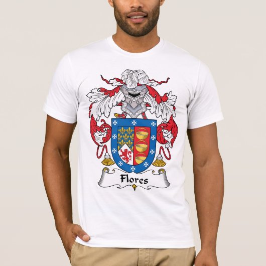Flores-Familienwappen T-Shirt (Vorderseite)