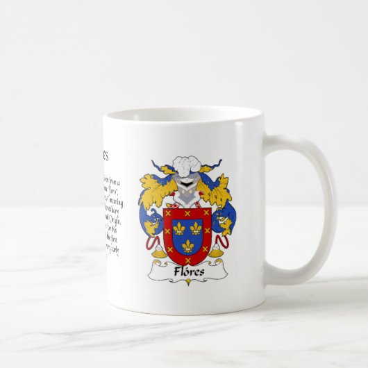 Flores Familienwappen Tasse (Rechts)