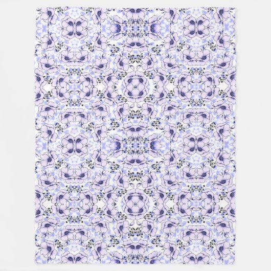 Flores Flutuantes Fleecedecke (Vorderseite)