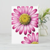 flores gérbera einladung (Stehend Vorderseite)