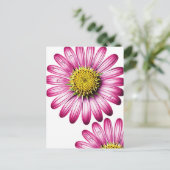 flores gérbera postkarte (Stehend Vorderseite)