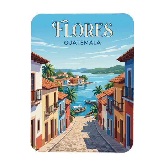 Flores Guatemala Magnet (Vertikal)