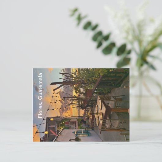 Flores, Guatemala Postcard Postkarte (Stehend Vorderseite)