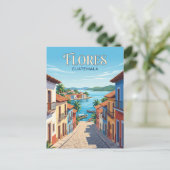 Flores Guatemala Postkarte (Stehend Vorderseite)