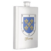 Flores Heraldic Shield Flachmann (Rechts)