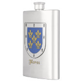 Flores Heraldic Shield Flachmann (Links)