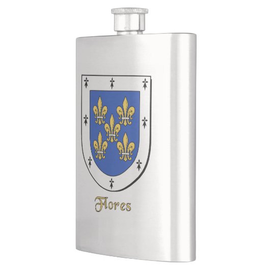 Flores Heraldic Shield Flachmann (Links)