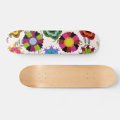 FLORES MEXICANAS DE NOVIEMBRE COLORES DIVERSOS SKATEBOARD (Horizontal)