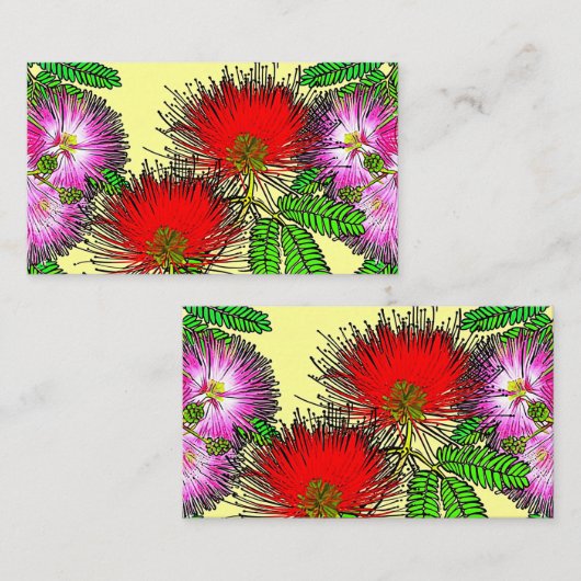 Flores nativas do Brasil Visitenkarte (Vorne/Hinten)