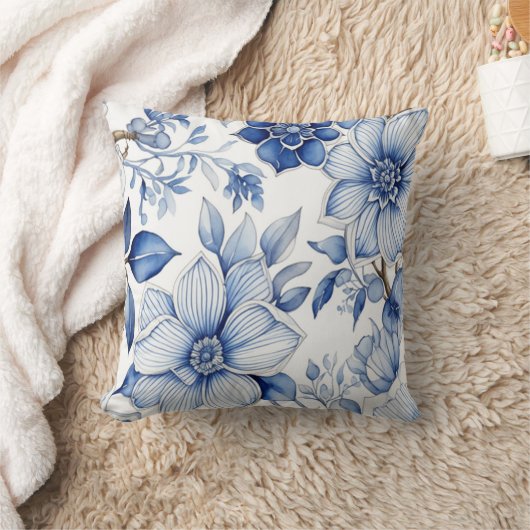 Flores paisibles : L'art floral Abstrait apaisant Kissen (Decke)