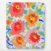 Flores rojas  mousepad (Vorne)