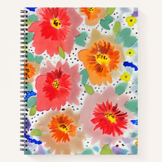 Flores rojas  notizblock (Vorderseite)