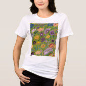Flores silvestres colores Tri-Blend shirt (Vorderseite)