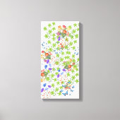 Flores Verdes e Rosas Vermelhas Leinwanddruck (Vorderseite)