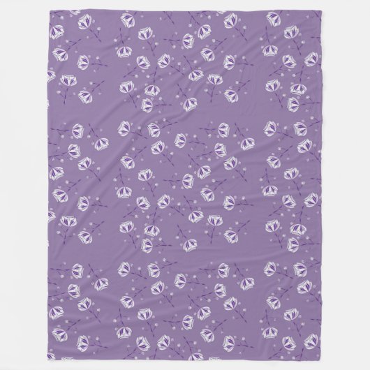 Flores Violeta Fleecedecke (Vorderseite)