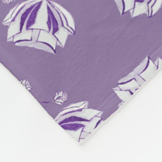 Flores Violeta Fleecedecke (Ecke)