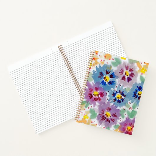 Flores violetas cuaderno notizblock (Innenseite)
