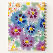 Flores violetas cuaderno notizblock (Rückseite)