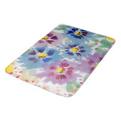 Flores violetas y azules badematte (Schrägansicht)