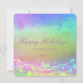 Florescent lila Weihnachten Hintergrund Holiday Ca (Vorderseite)