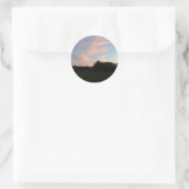 Florescent Sky Runder Aufkleber (Tasche)