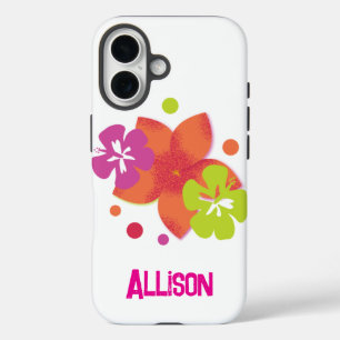 Florescent Tropical Vibes iPhone 16 Hülle