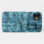 Floresta azul sob nevasca ou vidro trincado Case-Mate iPhone hülle (Rückseite (Horizontal))