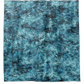 Floresta azul sob nevasca ou vidro trincado duschvorhang (Vorderseite)