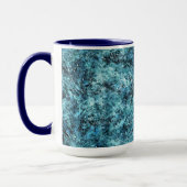 Floresta azul sob nevasca ou vidro trincado tasse (Links)