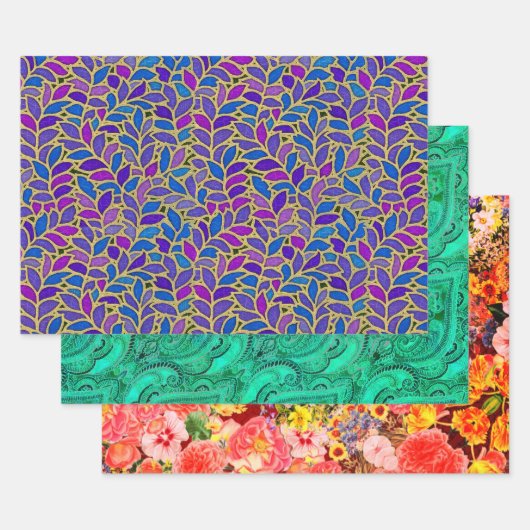 Floresta Bruxelles Blume Geschenkpapier Set (Set)