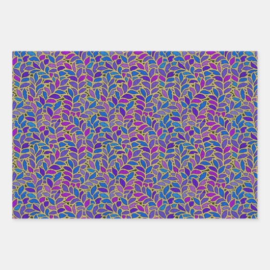 Floresta, Pearly und Woodbury Sampler Geschenkpapier Set (Vorderseite)