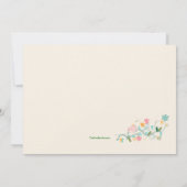 Floret-Eckeinladung Einladung (Rückseite)