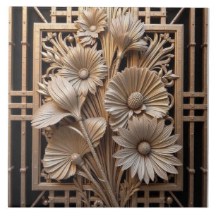 Floret und Deco-Raster Fliese