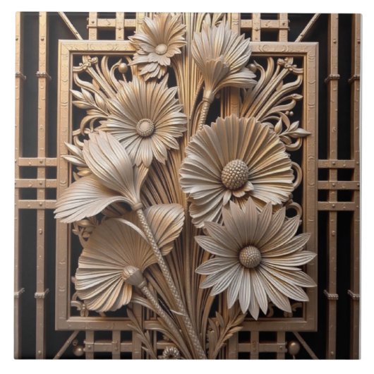 Floret und Deco-Raster Fliese (Vorderseite)