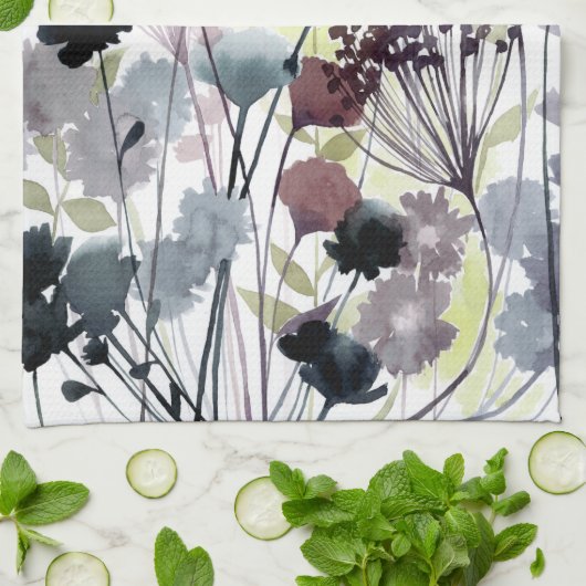 Florets II Geschirrtuch (Gefaltet)