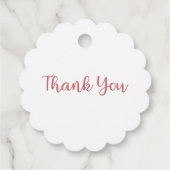 Florfarbener Eis, Creme und Redbeere Geschenkanhänger (Rückseite)