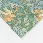 Florfarbenes Design Jugendstil-Tapeten Fleecedecke (Ecke)