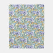 Florfarbenes Design Jugendstil-Tapeten Fleecedecke (Vorderseite)
