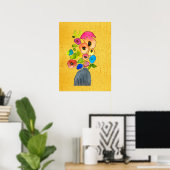 Florfarbige Blume Poster (Heimbüro)