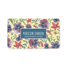 Florgelber Boho Wasserfarben-Blume