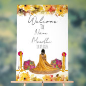 Florgelbes Mendhi-Zeichen Acrylschild (Neutral)