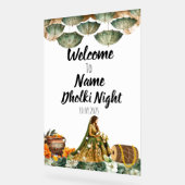 Florgrün Acryl Dholki Nachtschild Acrylschild (Winkel)